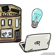 electronic shop